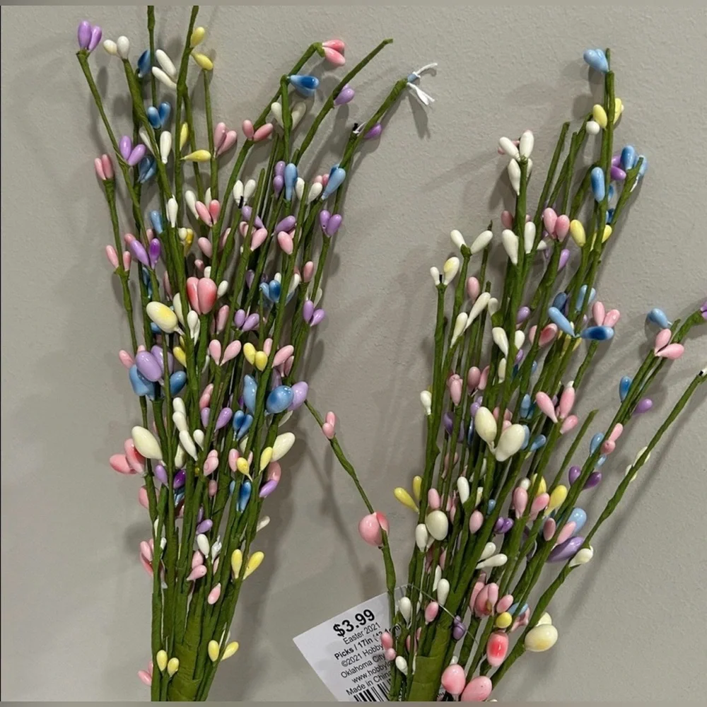 🌸NEW 2 pieces Multicolor Decorative Floral Stems